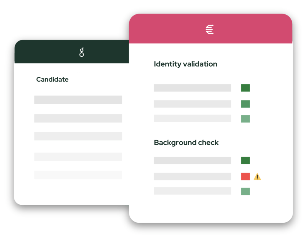 Candidate background check illustration